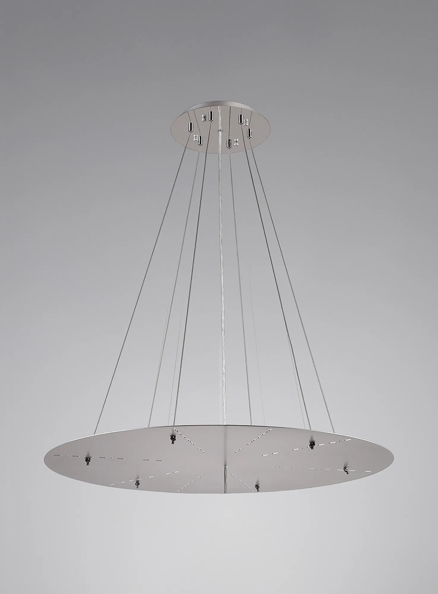 Lowan 790mm 3m Suspension Plate (Max Load 40kg) Polished Chrome, Silver D0566  Deco Lowan Chrome